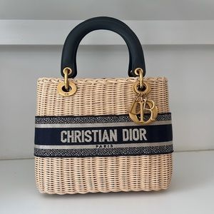 Christian Dior Wicker Lady Dior Bag